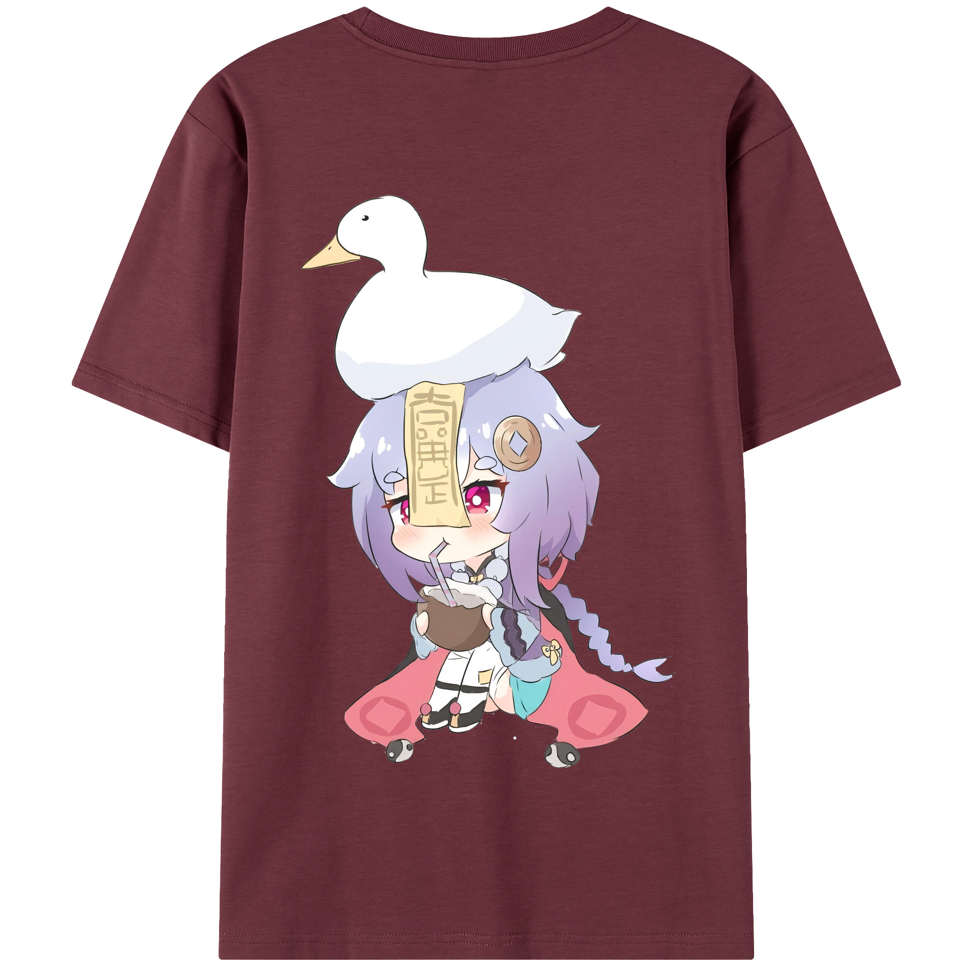 げんし神 七七 なな  genshin Nana 綿100％半袖Tシャツ（背面プリント）